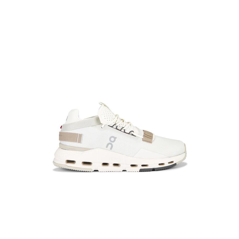 On Cloudnova 2 in Ice & Sand women's sneakers